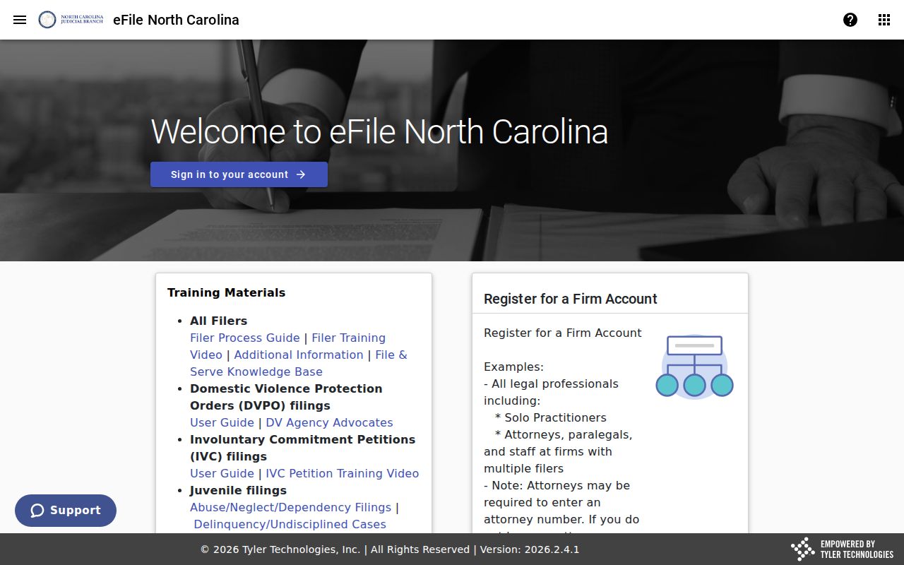 Northampton County case search and North Carolina eCourts File and Serve information