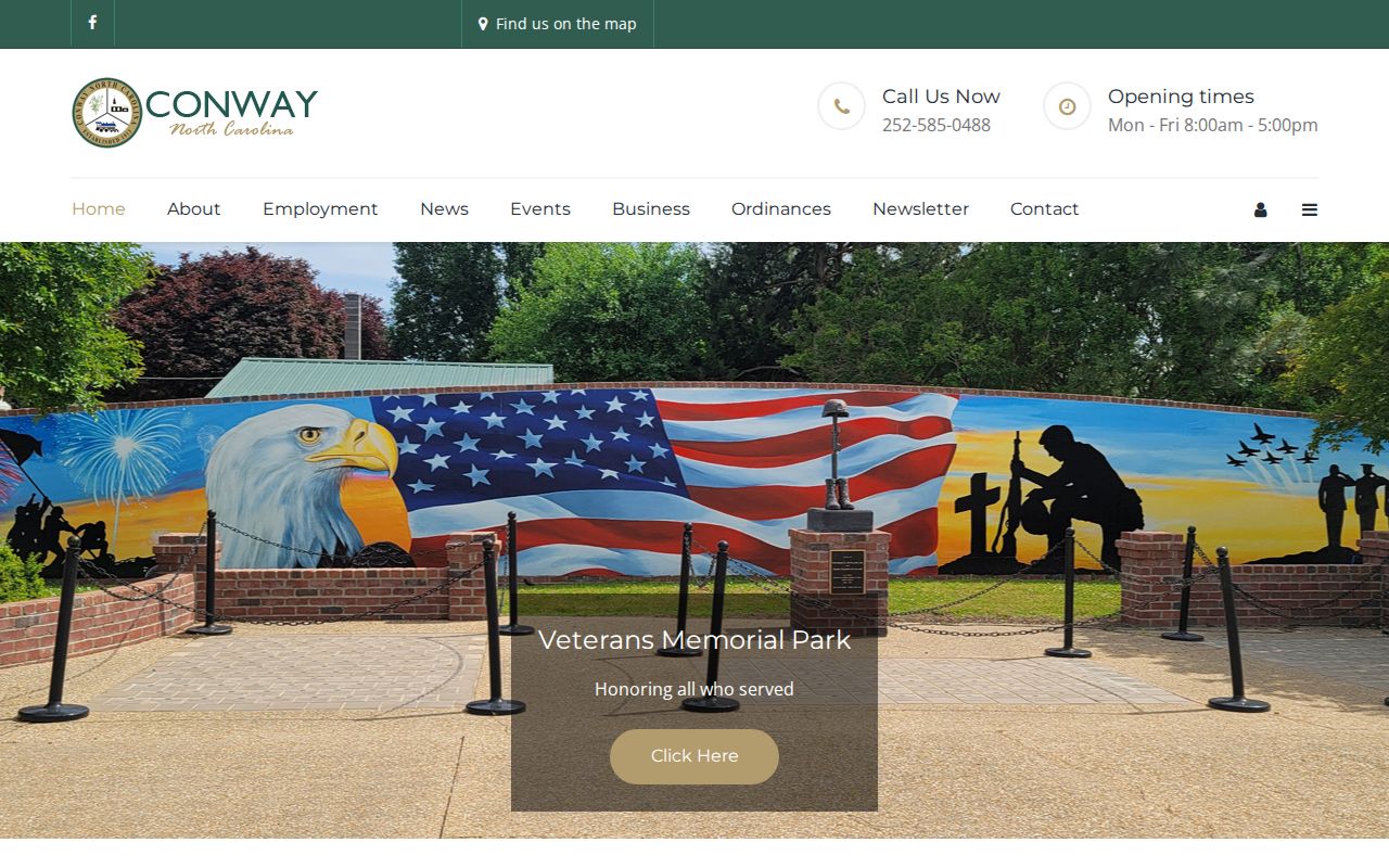 Conway court records Town Hall civic context source