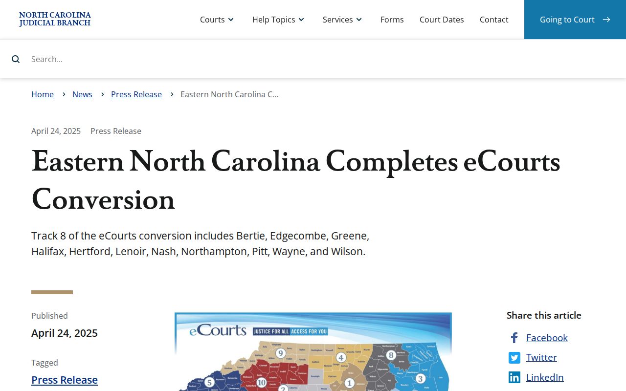 Northampton County court schedule eCourts conversion source