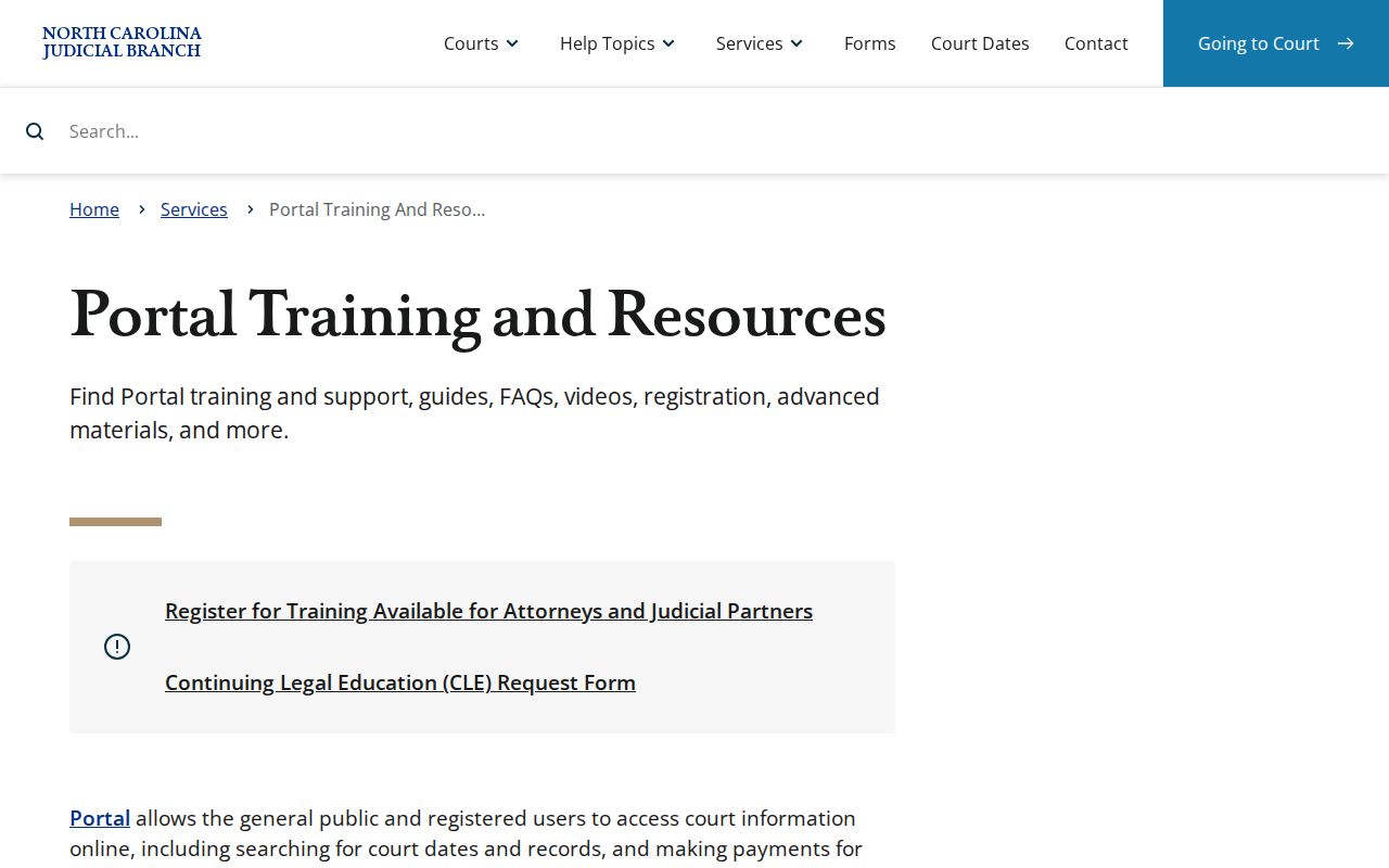 Northampton County court schedule Portal training source