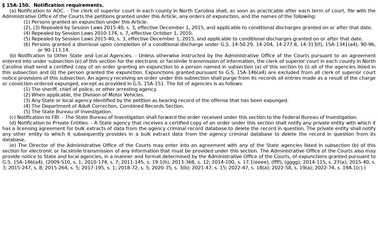 Northampton County court records expunction and record handling statute