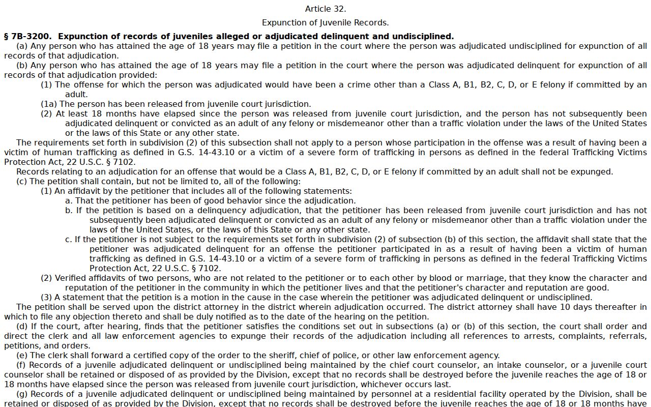 Northampton County court records juvenile expunction statute