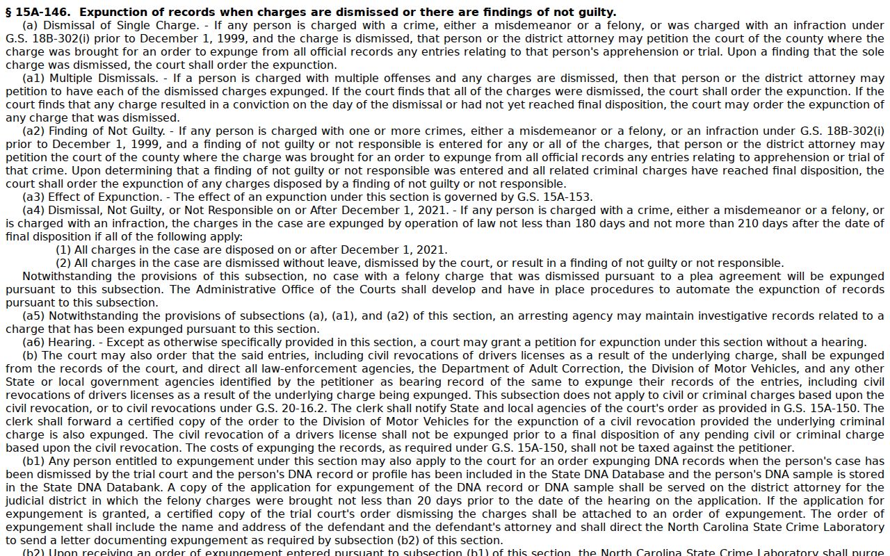 Northampton County criminal court docket expunction statute source