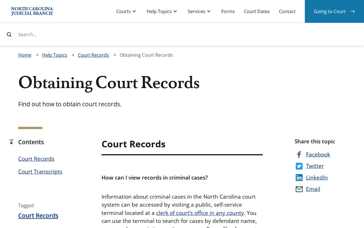 Northampton County court docket Clerk terminal and court records directions