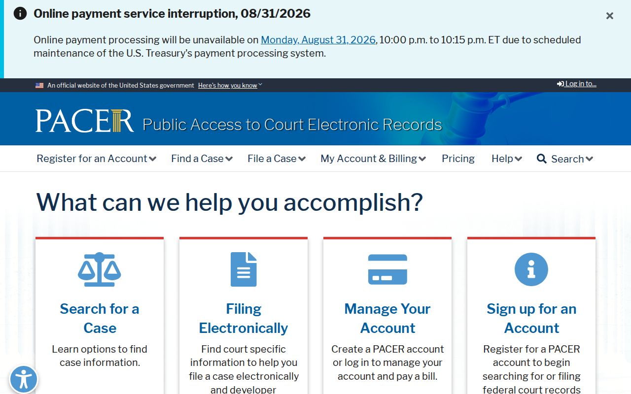 Rich Square court records distinction from the PACER federal docket system