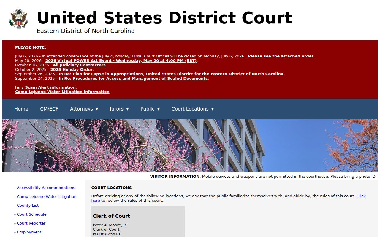 Woodland court records federal court locations source